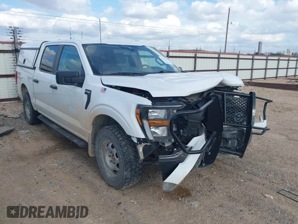 2023 Ford F-150 XL with VIN 1FTFW1E54PKD38809, listed as a IAAI auction lot 41656998 with 29,343 mi miles. Bid and sale history available at carsss.com. Image 1.