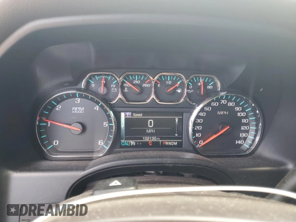 2016 Chevrolet Silverado 1500 LTZ with VIN 3GCUKSEC3GG208695, listed as a Copart auction lot 54122405 with 102,130 mi miles and Clean Title. Bid and sale history available at DreamBid. Image 9.