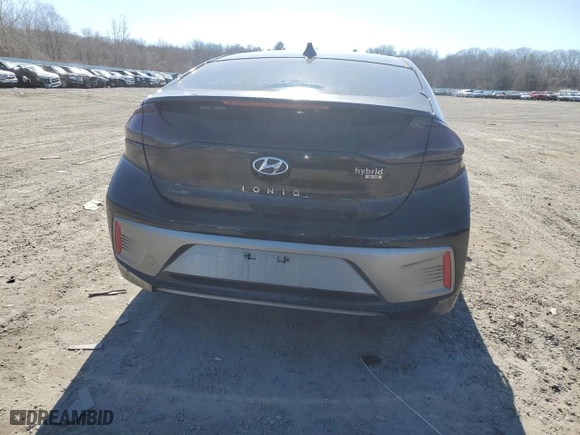 2017 Hyundai Ioniq Hybrid Blue with VIN KMHC65LC4HU030598, listed as a Copart auction lot 46475755 with 189,218 mi miles and Salvage Title. Bid and sale history available at carsss.com. Image 6.