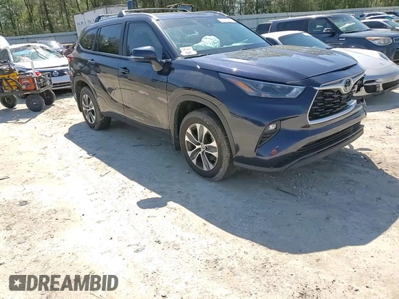 2023 Toyota Highlander L with VIN 5TDKDRBH1PS047307, listed as a Copart auction lot 48477805 with 28,221 mi miles and Salvage title. Bid and sale history available at DreamBid. Image 14.