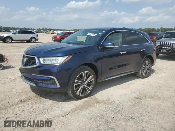 2020 Acura MDX w/Technology Pkg with VIN 5J8YD4H57LL017073, listed as a Copart auction lot 54765835 with 27,425 mi miles and Clean Title. Bid and sale history available at carsss.com. Image 1.