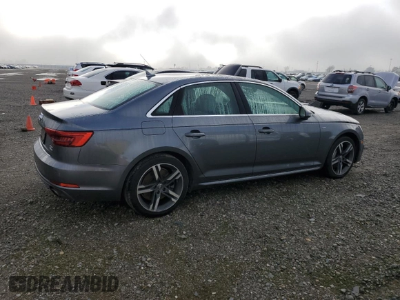 2017 Audi A4 Prestige with VIN WAUFNAF46HN056113, listed as a Copart auction lot 49492565 with 0 mi miles and Salvage Title. Bid and sale history available at carsss.com. Image 3.