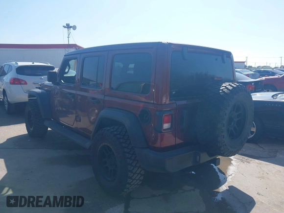 2022 Jeep Wrangler Unlimited High Tide with VIN 1C4HJXDG1NW119356, listed as a IAAI auction lot 41525063 with 18,025 mi miles and . Bid and sale history available at DreamBid. Image 3.