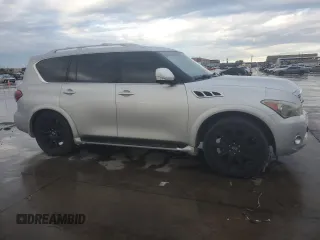 2011 Infiniti QX56 8-passenger with VIN JN8AZ2ND8B9701759, listed as a Copart auction lot 79294914 with 228,474 mi miles and Clean Title. Bid and sale history available at carsss.com. Image 4.