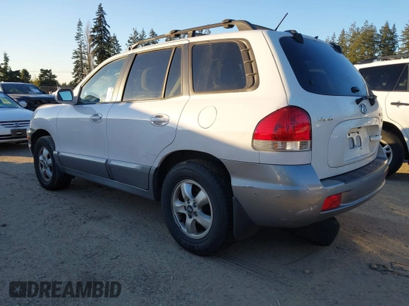 2006 Hyundai Santa Fe GLS with VIN KM8SC13D76U105720, listed as a IAAI auction lot 41559249 with 180,436 mi miles. Bid and sale history available at carsss.com. Image 3.
