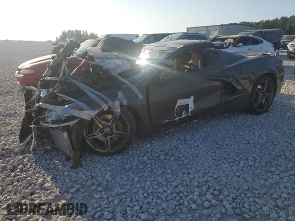 2020 Chevrolet Corvette 2LT with VIN 1G1Y72D43L5112346, listed as a Copart auction lot 64725874 with 0 mi miles and Non Repairable. Bid and sale history available at carsss.com. Image 1.