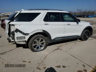 2020 Ford Explorer Platinum with VIN 1FM5K8HC9LGB96797, listed as a Copart auction lot 48329535 with 101,395 mi miles and Salvage Title. Bid and sale history available at carsss.com. Image 3.