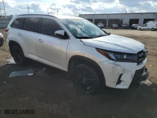 2019 Toyota Highlander SE with VIN 5TDJZRFH7KS613583, listed as a Copart auction lot 47054825 with 78,657 mi miles and Salvage Title. Bid and sale history available at carsss.com. Image 4.
