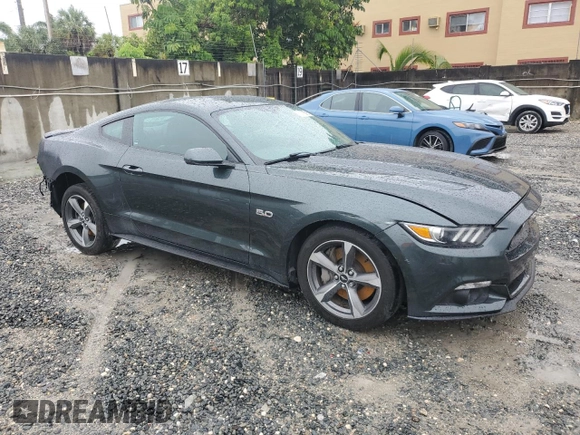 2016 Ford Mustang GT with VIN 1FA6P8CF4G5265057, listed as a Copart auction lot 59318395 with 42,565 mi miles and Salvage title. Bid and sale history available at DreamBid. Image 4.