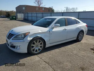 2012 Hyundai Equus Ultimate с VIN KMHGH4JH2CU044917, выставлен на аукционе Copart как лот 52520365 с пробегом 125 312 миль миль и Списание • Salvage title. История ставок и продаж доступна на DreamBid. Изображение 1.