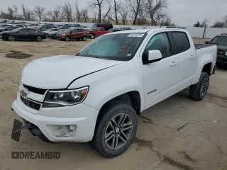 2019 Chevrolet Colorado 2WD Work Truck with VIN 1GCGSBEAXK1155111, listed as a Copart auction lot 46215334 with 55,617 mi miles and Salvage Title. Bid and sale history available at carsss.com. Image 1.