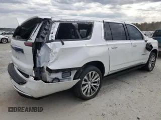 2022 GMC Yukon XL Denali with VIN 1GKS2JKL0NR238244, listed as a Copart auction lot 75345804 with 28,003 mi miles and Salvage Title. Bid and sale history available at carsss.com. Image 3.