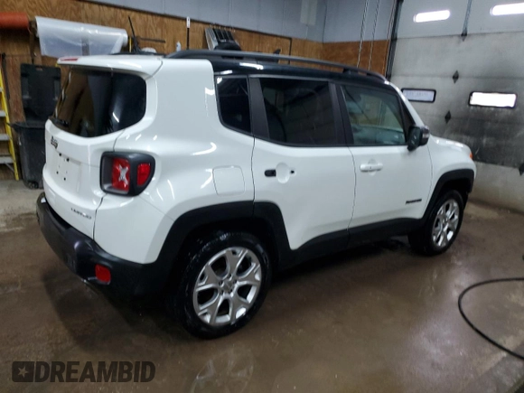 2020 Jeep Renegade Limited with VIN ZACNJBD15LPL42959, listed as a Copart auction lot 52358875 with 78,049 mi miles and Salvage title. Bid and sale history available at DreamBid. Image 3.