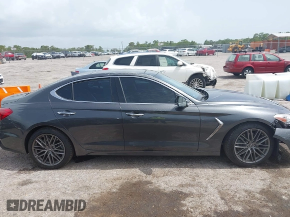 2019 Genesis G70 Advanced z VIN KMTG34LA7KU021443, wystawiony jako IAAI lot #42446270 z przebiegiem 48 025 mil mil oraz . Historia ofert i sprzedaży dostępna na DreamBid. Obrazek 13.