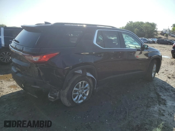 2020 Chevrolet Traverse LT with VIN 1GNERHKW7LJ215828, listed as a Copart auction lot 61087665 with 49,557 mi miles and Salvage title. Bid and sale history available at DreamBid. Image 3.