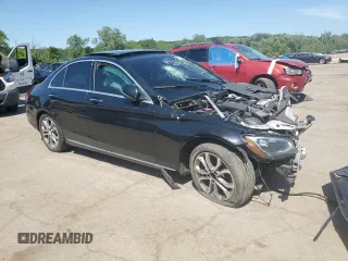 2017 Mercedes-Benz C 300 with VIN 55SWF4JB8HU206081, listed as a Copart auction lot 62146455 with Not provided miles and Clean title. Bid and sale history available at DreamBid. Image 4.