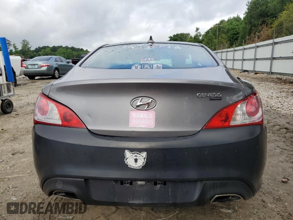 2011 Hyundai Genesis Coupe with VIN KMHHT6KDXBU044995, listed as a Copart auction lot 58728145 with 112,454 mi miles and Salvage title. Bid and sale history available at DreamBid. Image 6.