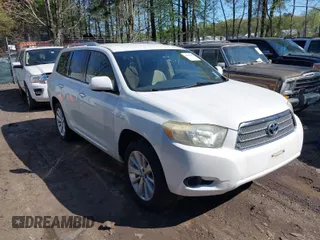 2008 Toyota Highlander Hybrid with VIN JTEEW41A982021654, listed as a IAAI auction lot 42000165 with 224,786 mi miles. Bid and sale history available at carsss.com. Image 1.
