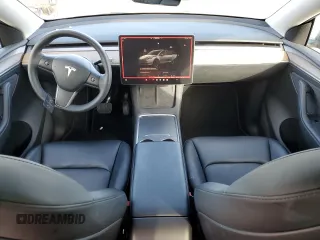 2023 Tesla Model Y Long Range with VIN 7SAYGDEE9PF638742, listed as a Copart auction lot 48188455 with 30,550 mi miles and Salvage Title. Bid and sale history available at DreamBid. Image 8.