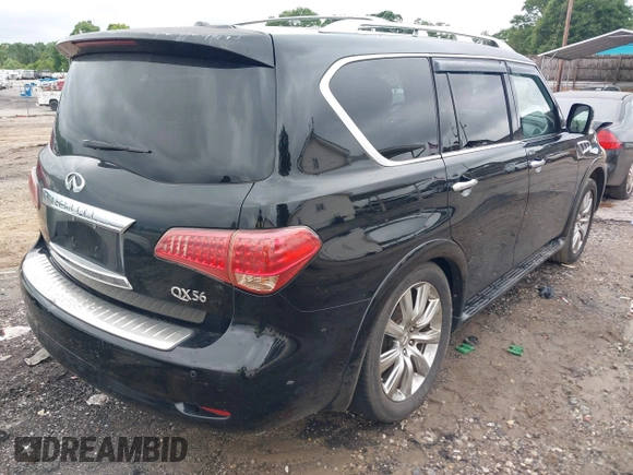 2013 Infiniti QX56 with VIN JN8AZ2NF7D9530166, listed as a IAAI auction lot 42360609 with 214,484 mi miles and . Bid and sale history available at DreamBid. Image 4.