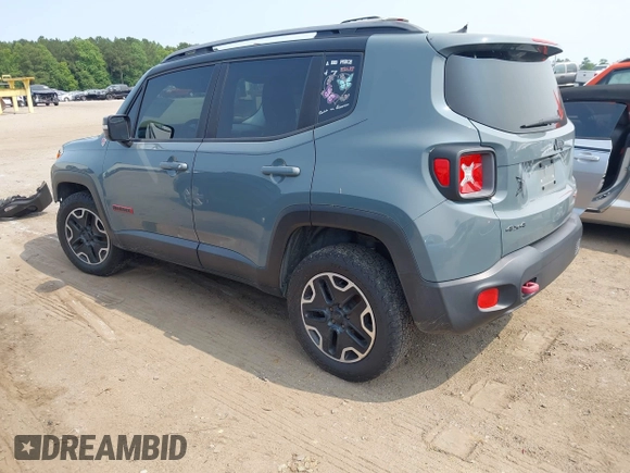 2015 Jeep Renegade Trailhawk with VIN ZACCJBCT0FPC01671, listed as a IAAI auction lot 42406869 with Not provided miles and . Bid and sale history available at DreamBid. Image 3.