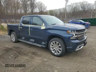 2022 Chevrolet Silverado 1500 High Country with VIN 3GCUYHETXNG204805, listed as a Copart auction lot 51079595 with 41,706 mi miles and Salvage Title. Bid and sale history available at carsss.com. Image 4.