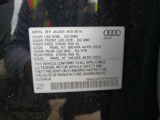 2015 Audi Q7 3.0T Premium Plus with VIN WA1LGAFE8FD002589, listed as a Copart auction lot 68505282 with 106,813 mi miles. Bid and sale history available at carsss.com. Image 16.