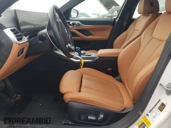 2022 BMW i4 eDrive40 with VIN WBY73AW03NFN11904, listed as a Copart auction lot 46142384 with 15,354 mi miles. Bid and sale history available at carsss.com. Image 7.