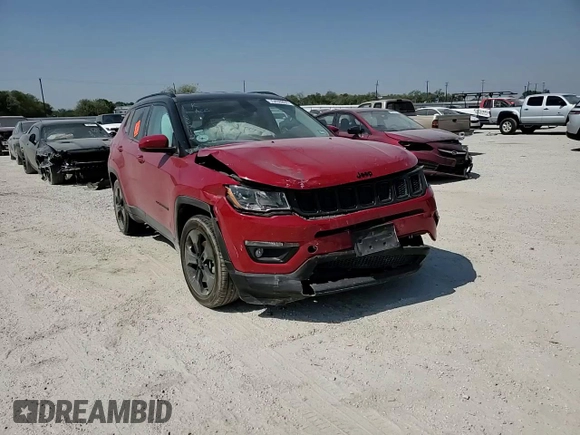 2020 Jeep Compass Altitude with VIN 3C4NJCBB5LT135856, listed as a Copart auction lot 76498864 with Not Provided miles and Salvage Title. Bid and sale history available at carsss.com. Image 12.