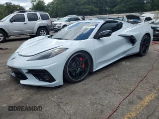 2021 Chevrolet Corvette 2LT with VIN 1G1YB2D43M5112704, listed as a Copart auction lot 61241414 with 23,159 mi miles and Salvage Title. Bid and sale history available at carsss.com. Image 1.