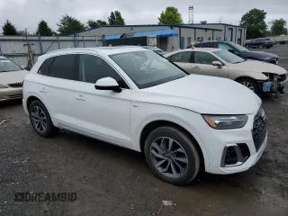2023 Audi Q5 S line Premium Plus with VIN WA1EAAFY8P2006692, listed as a Copart auction lot 60846465 with 20,787 mi miles and Salvage title. Bid and sale history available at DreamBid. Image 4.