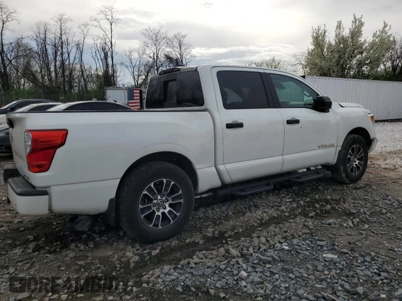 2022 Nissan Titan S with VIN 1N6AA1EC1NN107530, listed as a Copart auction lot 52035905 with 44,873 mi miles and Salvage title. Bid and sale history available at DreamBid. Image 3.