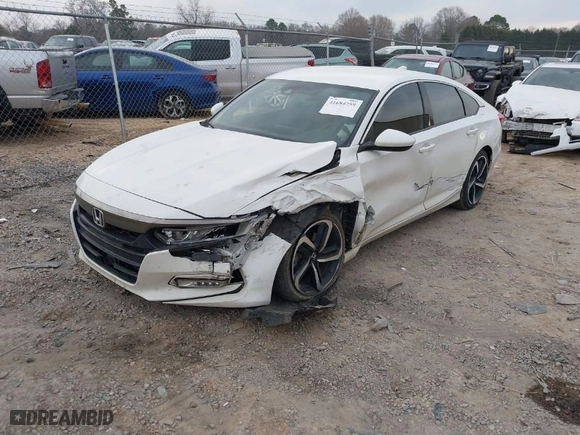 2018 Honda Accord Sedan Sport 1.5T with VIN 1HGCV1F32JA262766, listed as a IAAI auction lot 41684759 with 87,630 mi miles. Bid and sale history available at carsss.com. Image 2.