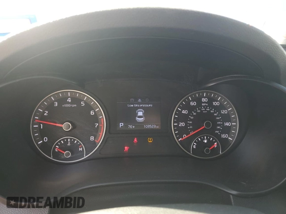 2019 Kia Optima LX with VIN 5XXGT4L32KG285871, listed as a Copart auction lot 48682925 with 103,523 mi miles and Salvage Title. Bid and sale history available at carsss.com. Image 9.