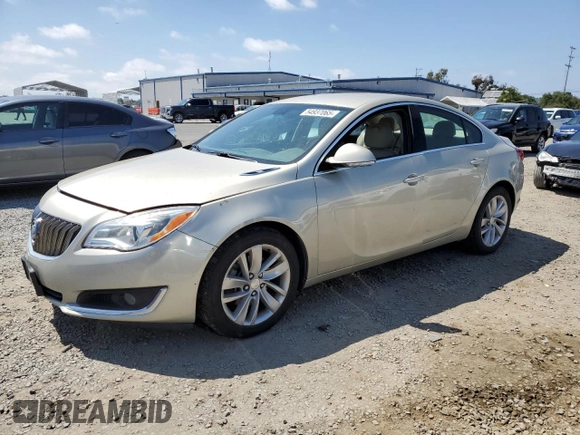2015 Buick Regal Premium I with VIN 2G4GN5EX0F9173420, listed as a Copart auction lot 54937065 with 138,066 mi miles and Clean Title. Bid and sale history available at carsss.com. Image 1.
