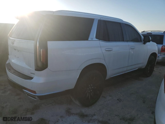 2022 Cadillac Escalade Luxury with VIN 1GYS4AKL8NR109314, listed as a Copart auction lot 77625024 with 0 mi miles and Non Repairable. Bid and sale history available at carsss.com. Image 3.