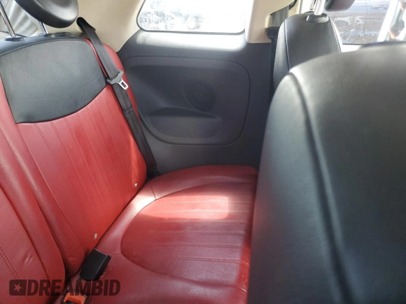 2012 FIAT 500 Lounge with VIN 3C3CFFER7CT109539, listed as a Copart auction lot 61502415 with 105,832 mi miles and Salvage title. Bid and sale history available at DreamBid. Image 10.