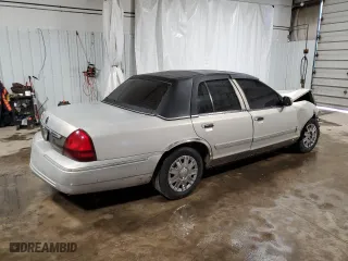 2006 Mercury Grand Marquis GS with VIN 2MEFM74W16X601285, listed as a Copart auction lot 47640505 with 80,986 mi miles and Salvage Title. Bid and sale history available at carsss.com. Image 3.