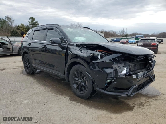 2023 Honda CR-V Hybrid Sport with VIN 2HKRS5H52PH715079, listed as a Copart auction lot 47446785 with 36,823 mi miles and Salvage Title. Bid and sale history available at carsss.com. Image 4.