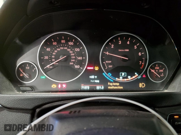 2015 BMW 4 Series 428i xDrive with VIN WBA3T1C52FP821244, listed as a Copart auction lot 42803085 with 71,372 mi miles and Salvage Title. Bid and sale history available at carsss.com. Image 9.