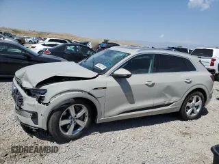 2019 Audi e-tron Premium Plus z VIN WA1LAAGE2KB024948, wystawiony jako Copart lot #60459195 z przebiegiem 57 391 mil mil oraz Szkoda całkowita • Salvage title. Historia ofert i sprzedaży dostępna na DreamBid. Obrazek 1.