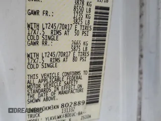 2019 Nissan NV S with VIN 1N6BF0KM3KN802889, listed as a Copart auction lot 79233254 with 62,850 mi miles and Salvage Title. Bid and sale history available at carsss.com. Image 12.