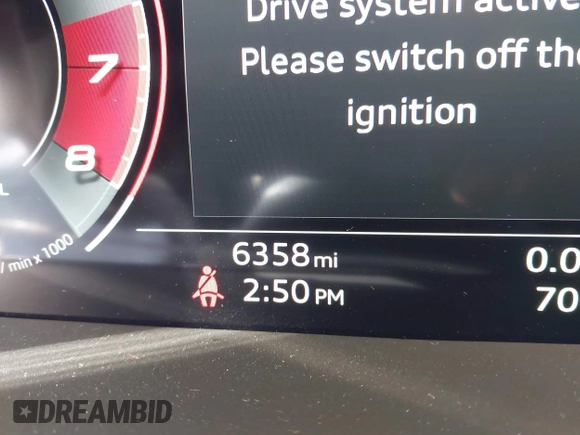2024 Audi S3 Prestige z VIN WAUJ3DGY8RA070820, wystawiony jako IAAI lot #41106634 z przebiegiem 6358 mil mil oraz . Historia ofert i sprzedaży dostępna na DreamBid. Obrazek 15.
