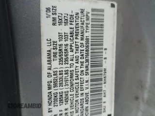 2006 Honda Odyssey EX-L with VIN 5FNRL38766B065981, listed as a Copart auction lot 51352785 with 289,667 mi miles and Clean Title. Bid and sale history available at carsss.com. Image 13.