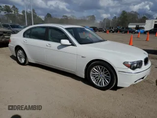 2004 BMW 7 Series 745Li z VIN WBAGN635C4DS52148, wystawiony jako Copart lot #44372875 z przebiegiem Nie podano mil oraz Czysty tytuł • Clean title. Historia ofert i sprzedaży dostępna na DreamBid. Obrazek 4.
