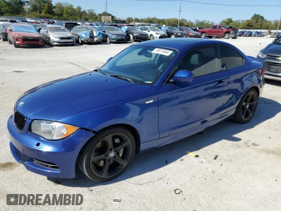 2010 BMW 1 Series 135i with VIN WBAUC7C58AVK96573, listed as a Copart auction lot 74571844 with Not Provided miles and Non Repairable. Bid and sale history available at carsss.com. Image 1.