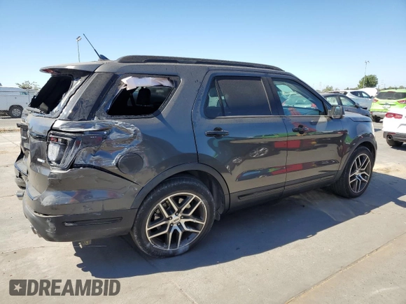 2018 Ford Explorer Sport with VIN 1FM5K8GT4JGC07574, listed as a Copart auction lot 72860404 with 18,563 mi miles and Salvage title. Bid and sale history available at DreamBid. Image 3.