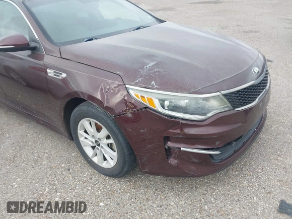2017 Kia Optima LX with VIN 5XXGT4L3XHG160254, listed as a IAAI auction lot 41622748 with 80,012 mi miles. Bid and sale history available at carsss.com. Image 6.