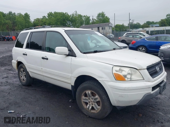 2003 Honda Pilot EX z VIN 2HKYF18723H583140, wystawiony jako IAAI lot #42531465 z przebiegiem 179 206 mil mil oraz . Historia ofert i sprzedaży dostępna na DreamBid. Obrazek 1.