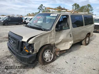 2010 Ford Econoline Passenger XL with VIN 1FMNE1BWXADA30935, listed as a Copart auction lot 77912734 with 153,775 mi miles and Salvage Title. Bid and sale history available at DreamBid. Image 1.